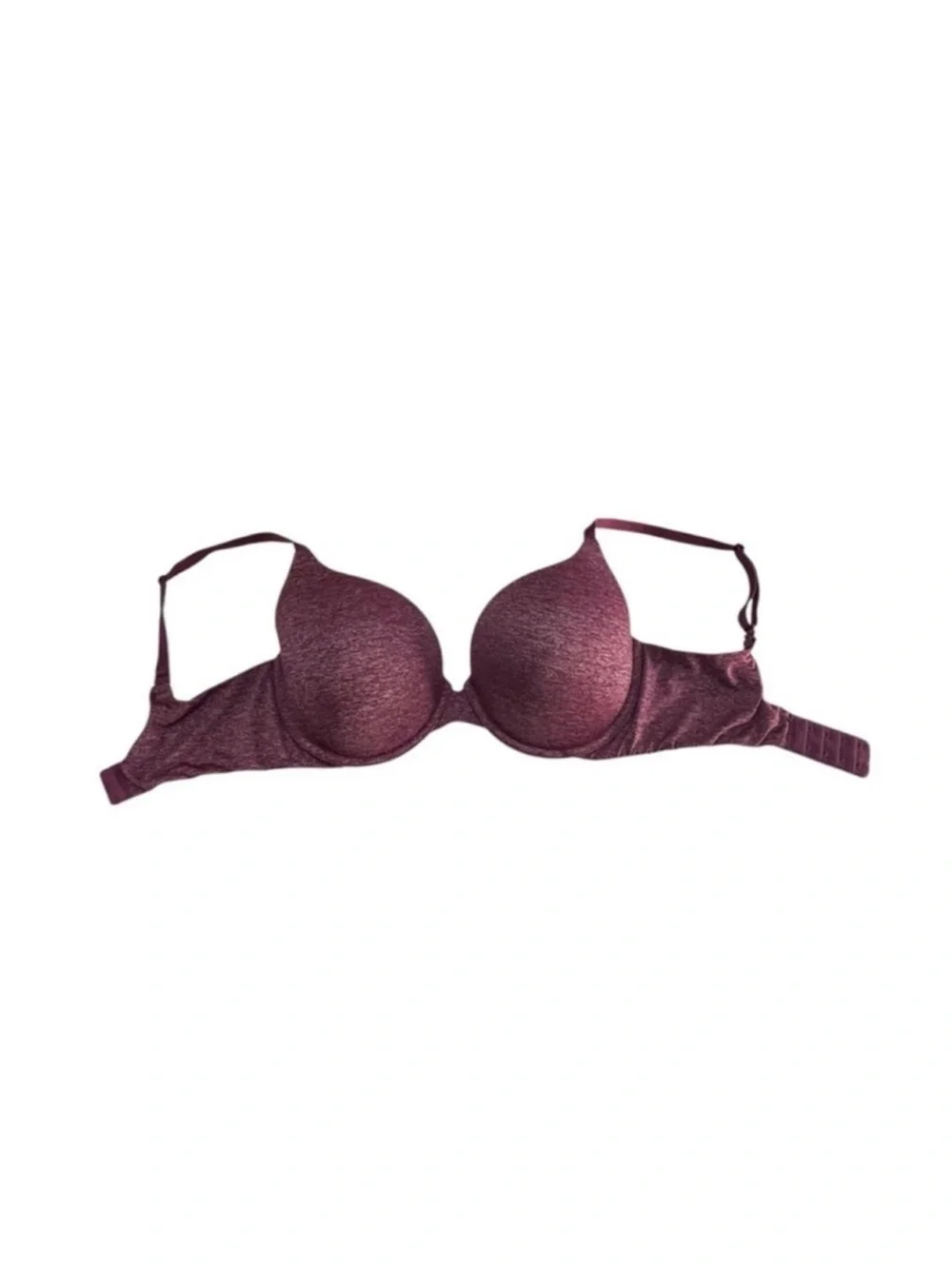 Victoria's Secret Burgundy Wine Padded Perfect Coverage underwire bra 34DD - Picture 11 of 13